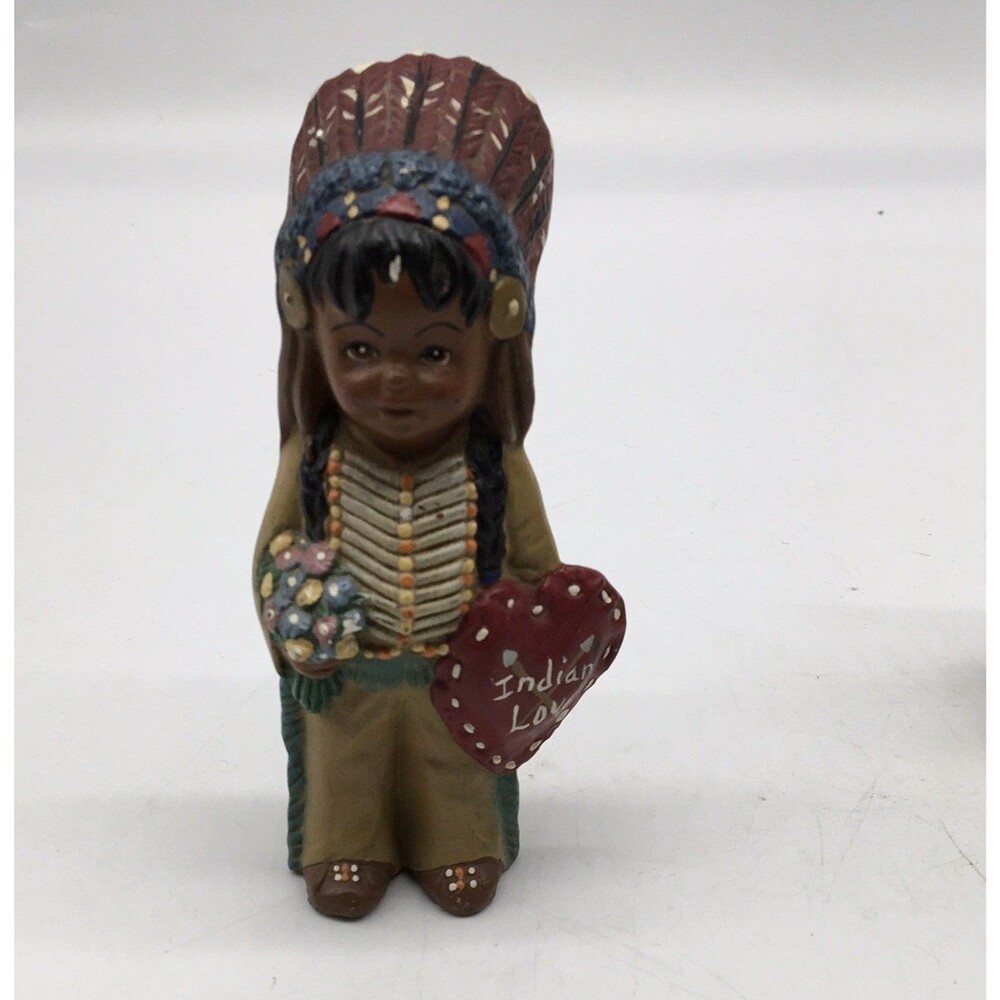 1980s Gregory Perillo's Sagebrush Kids Boy Chief Indian Love Valentines READ